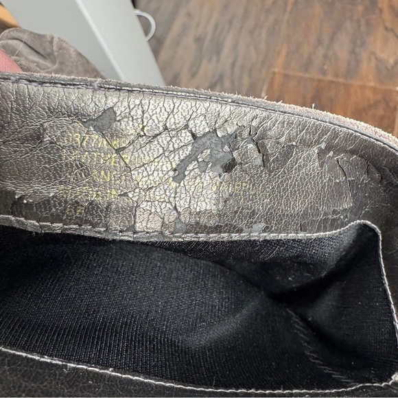 Vintage Colin Stuart suede wedge slouch boot grey size 6 - Picture 6 of 7